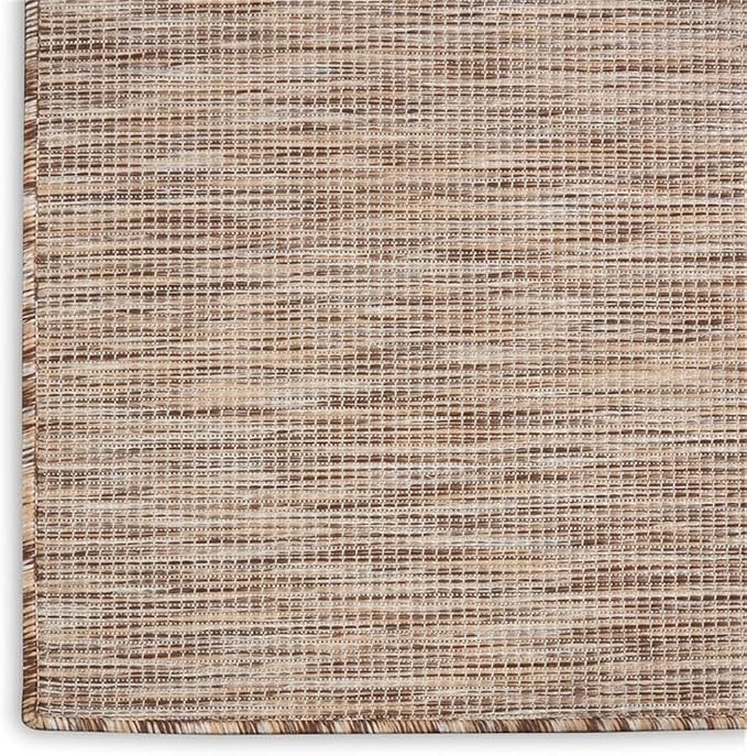 Pemberly Row 6' x 9' Beige Fabric Modern Indoor/Outdoor Area Rug - Image 3