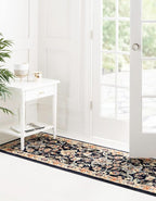 Rugs.com Yasmin Collection Rug – 8 Ft Runner Navy Blue Medium Rug Perfect - Image 4