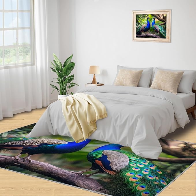 Peacock Rugs for Bedroom - Image 4