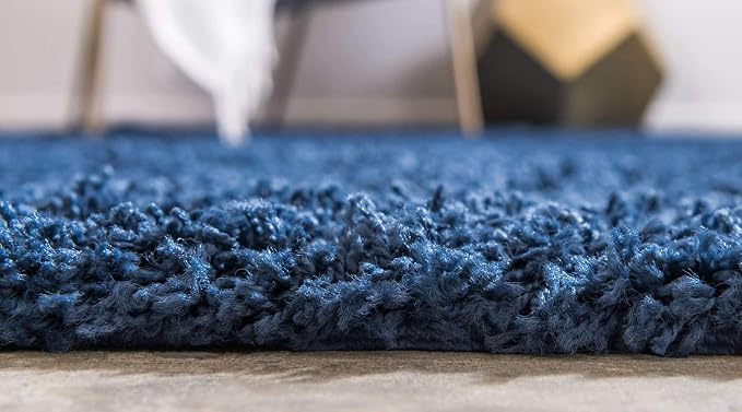 Unique Loom Solid Shag Collection Area Rug - Image 4