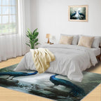 Peacock Rug 3x4-3x4 Rug, Peacock Couples Area Rugs - Image 4