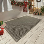 AMOAMI Upgraded Waffle Bath Mat, Super Absorbent Non Slip Bath Mats by AMOAMI