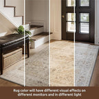 AMOAMI-2X3 Small Rug-Washable Rugs Entryway Mat Indoor-Soft Vintage Non Slip - Image 4