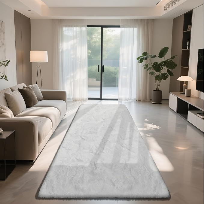 Soft Runner Rugs for Bedroom, Bedside Rug for Living Room Bedroom Kids Room - Image 2