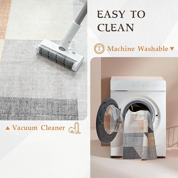 HOMFINE Washable Modern Area Rug - Image 3
