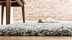 Unique Loom Solid Shag Collection Area Rug - Image 2