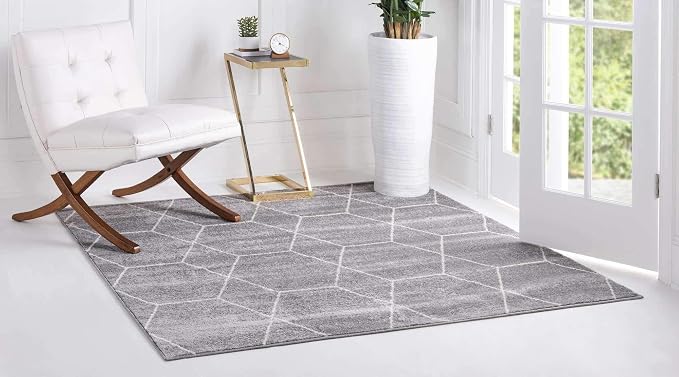 Unique Loom Trellis Frieze Collection Area Rug - Image 3
