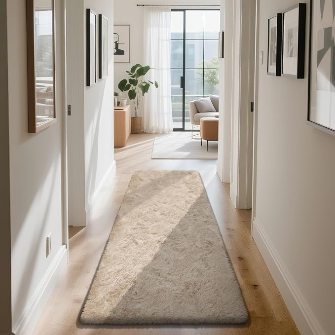 Soft Runner Rugs for Bedroom, Bedside Rug for Living Room Bedroom Kids Room by Yongyangjuxi