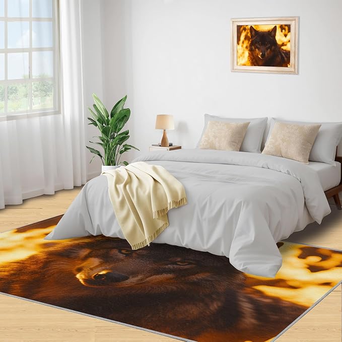 Wolf Rugs for Bedroom - Image 4