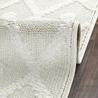 Antep Rugs Palafito 2x10 Geometric Shag Diamond High-Low Pile Textured Indoor - Image 6