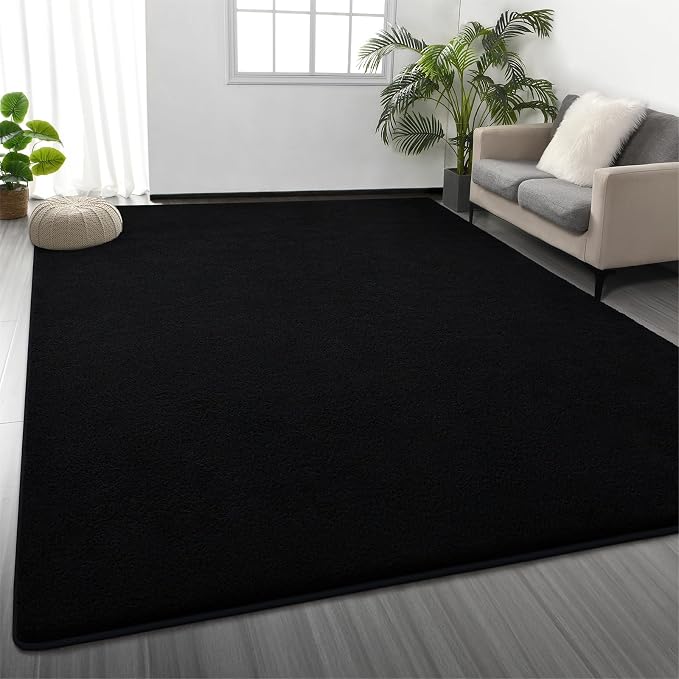 Large Area Rugs for Living Room Bedroom, 6 x 9 Ft Non-Slip Modern Area Rug by Deerhoo
