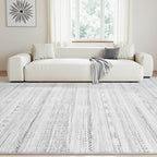 6x9 Area Rugs for Living Room Machine Washable Rug Distressed Indoor Carpet - Image 3
