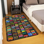Books Area Rug 3x5 Rainbow Bookshelf Rugs - Image 3