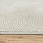 Paco Home Modern Area Rug with Minimalist Arched Lines in Neutral Cream - Image 3