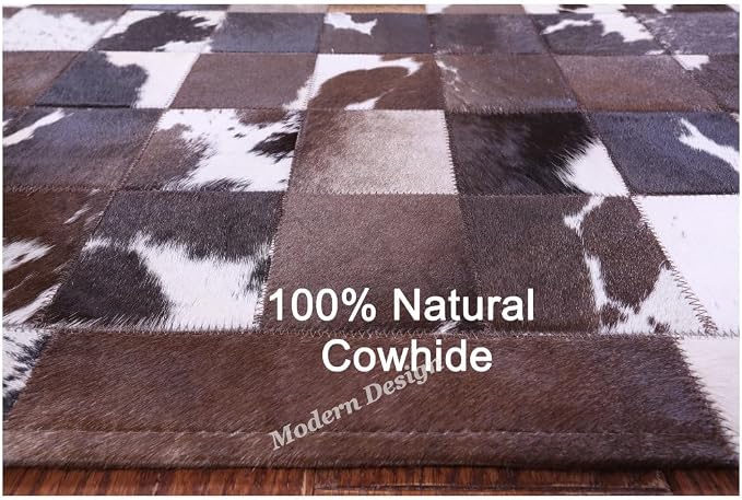 Modern Design Premium Cowhide Leather Carpet - Image 5