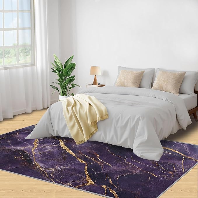 3x4 Abstract Marble Rugs for Entryway - Image 4