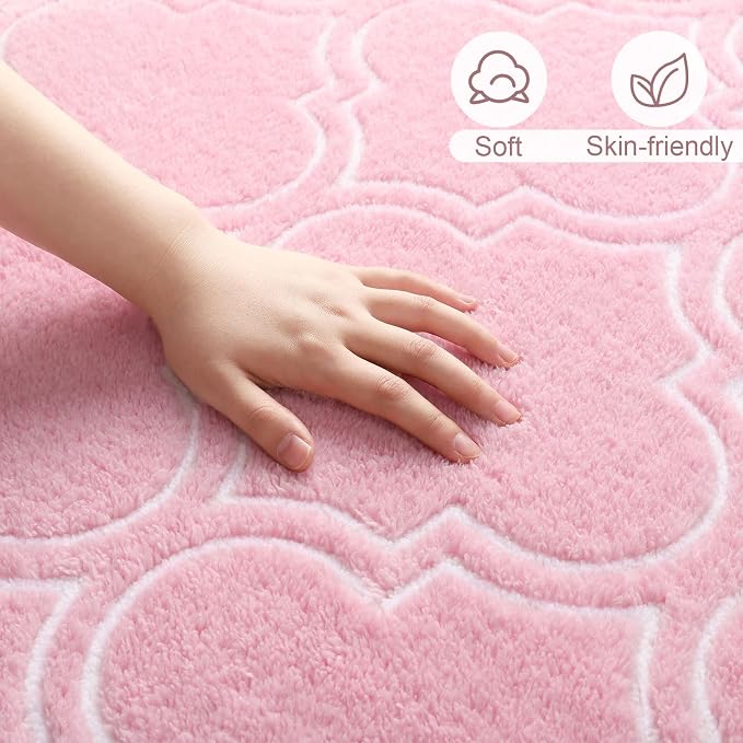 Amearea Fluffy Indoor Trellis Rug, Soft Moroccan Home Rugs - Image 6