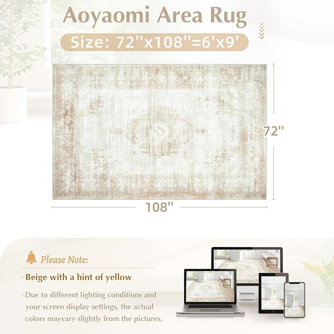 Vintage Living Room Area Rug - Image 2