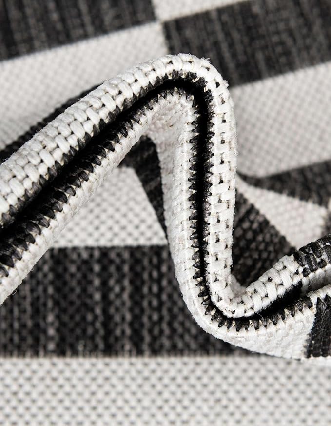 Unique Loom Outdoor Striped Collection Area Rug - Image 7