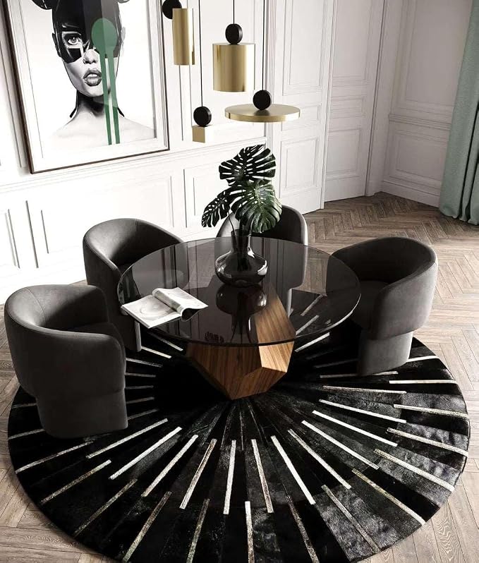 Sn Alef Home Round Designer Rug - Image 2