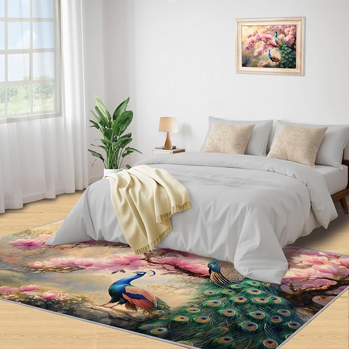 Peacock Magnolia Rug Large - Image 4