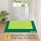 LUMI Front Door Mat Indoor Entrance 48"x72", Low Profile Welcome Mat, Non-Slip - Image 2