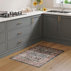 Dripex Vintage Washable Rug 2x3 Indoor Door Mat Non-Slip Bathroom Mat - Image 2