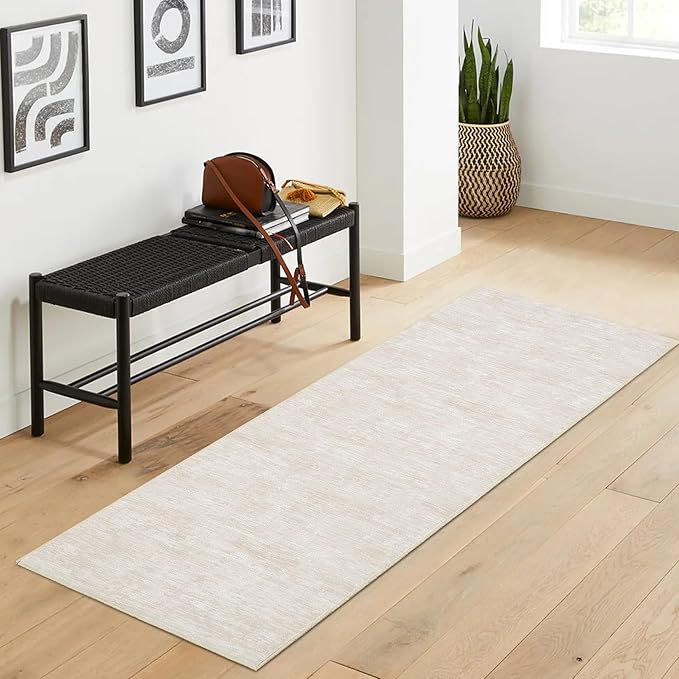 RUGSREAL Modern Runner Rug 2.5x8 Stain Resistant Washable Kitchen Runner Carpet by RUGSREAL