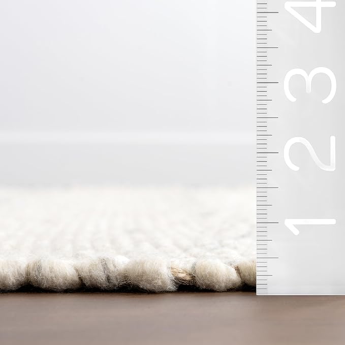 Rugs USA Hamptons Marled Ivory/Grey, Hand Woven, Soft and Cozy, High Traffic - Image 2