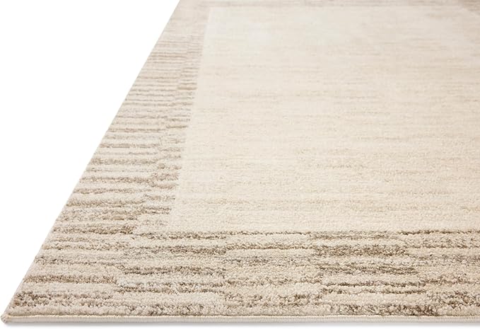 Loloi Chris Loves Julia Calvin Collection CLV-04 Ivory/Pebble 3'-6" x 5'-6" - Image 5