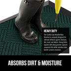 GORILLA GRIP 100% Waterproof All-Season WeatherMax Doormat US Designed Natural - Image 4