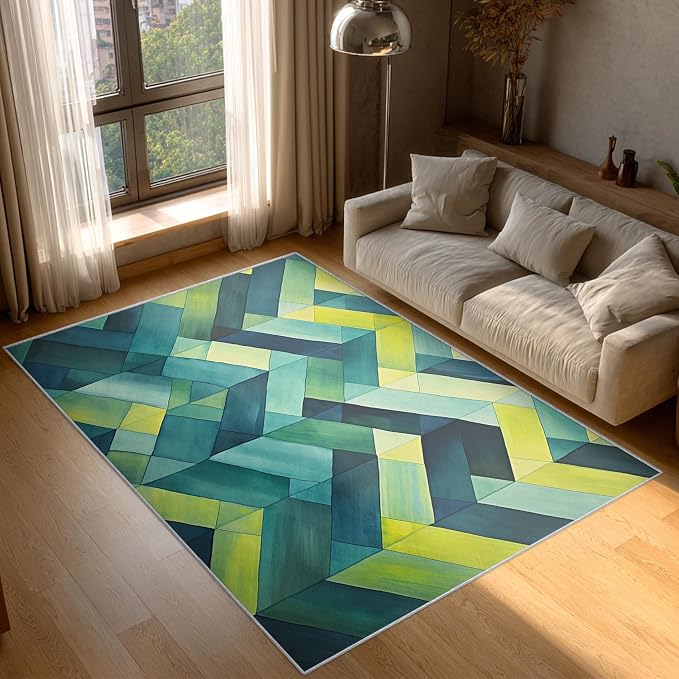 2x3 Geometric Zigzag Throw Rugs - Image 3