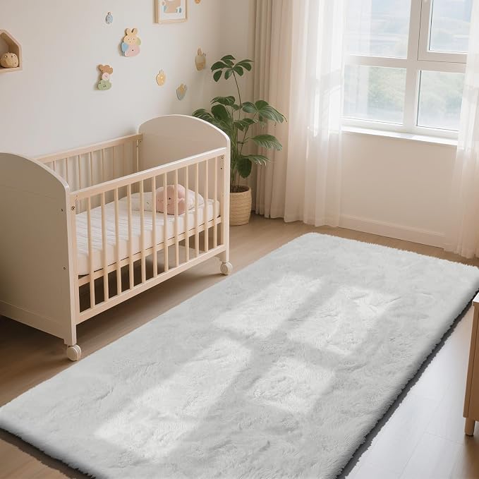Soft Runner Rugs for Bedroom, Bedside Rug for Living Room Bedroom Kids Room - Image 3
