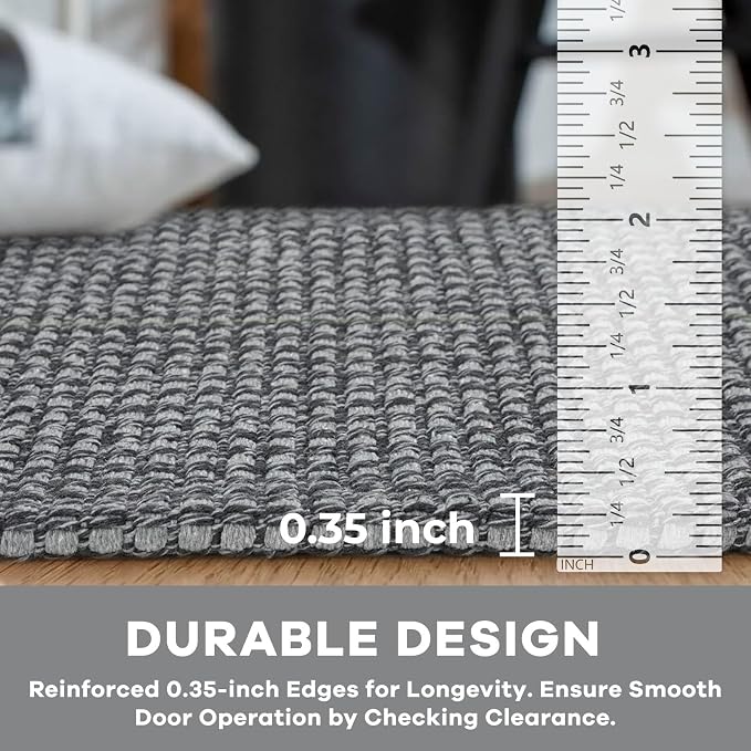 KOZYFLY Indoor Door Mat 2x3 ft Small Area Rugs Washable Front Door Mat Non Slip - Image 4