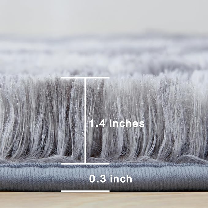 Andency 6x9 Area Rugs, Large Shag Fluffy Soft Shaggy Rugs - Image 2