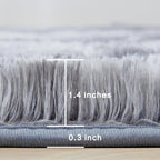 Andency Soft Area Rugs for Living Room Bedroom, 5x8 Fluffy Shaggy Bedside Rug - Image 2