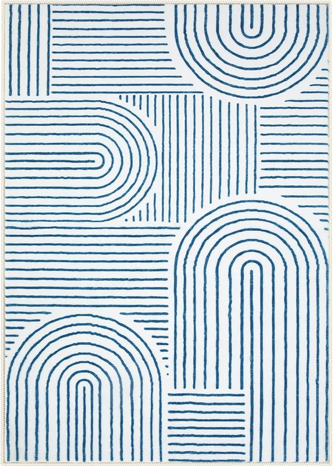 Lahome Abstract 6x9 Area Rugs, Soft Washable Rugs - Image 6