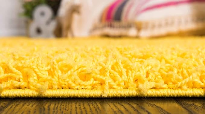 Unique Loom Solid Shag Collection Area Rug - Image 4