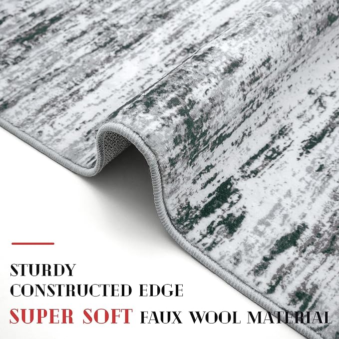 Modern Abstract Runner Rug 2.6x14 - Image 5