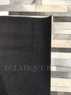 Cowhide Leather Rug for Living Room 9x12, Modern Stripes Style Floor Carpet - Image 8