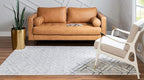 Rugs.com Lattice Trellis Collection Rug – 10' x 14' White Low-Pile Rug Perfect - Image 4