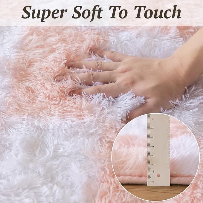 8x10 Area Rugs for Living Room Bedroom, Soft Fluffy Shaggy Bedside Rug - Image 7