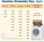 Area Rug 5x7 Rug Machine Washable Non-Slip Low Pile Print Pattern Western Rug - Image 5