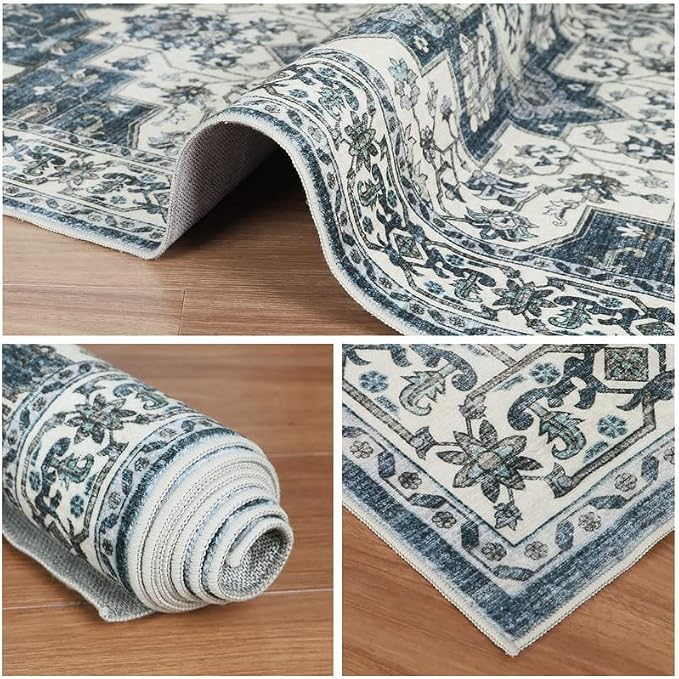 Dripex Vintage Runner Rug-2x8 Washable Distressed Hallway Runner Oriental - Image 5