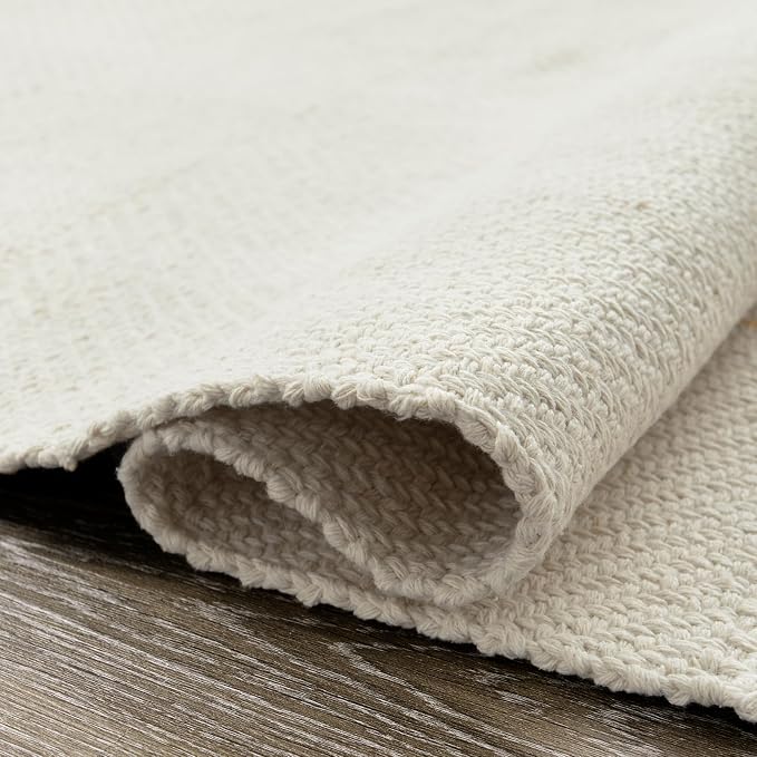 Collive Boho Rugs for Living Room 5X8ft, Washable Area Rug Woven Cotton Rugs - Image 3