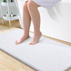 OLANLY Bathroom Rugs 50x30, Extra Soft Absorbent Chenille Bath Rugs, Rubber by OLANLY