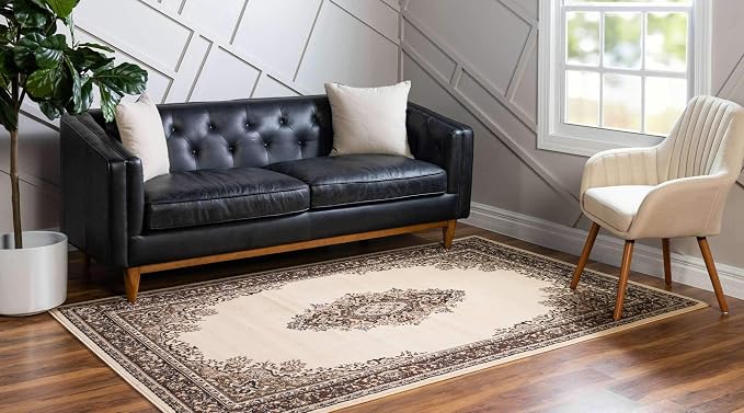 Unique Loom Reza Collection Traditional Persian Style Area Rug, 6 x 9 ft - Image 2