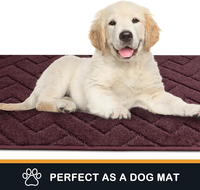 PURRUGS Dirt Trapping Door Mat 34" x 59", Non-Slip Machine Washable Entry Rug - Image 6
