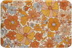 Erosebridal Hippie Flower Bath Rugs Groovy Birthday Decorations Bathroom Mats by Erosebridal