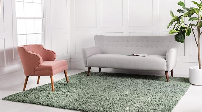 Unique Loom Davos Shag Collection Area Rug - Image 3